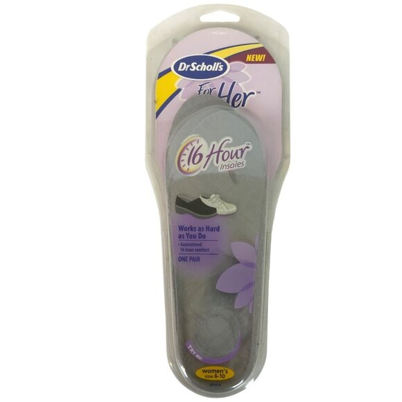 Dr Scholls For Her 16 Hour Womens Insoles Size 6-10 Cushioned Comfort - Picture 1 of 3